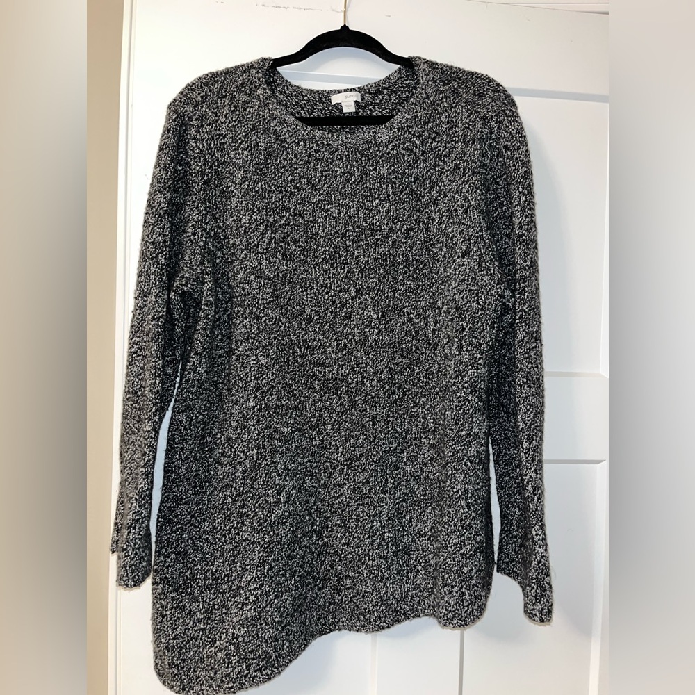 Asymmetrical knit sweater